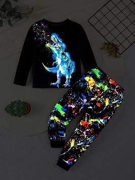 Дитяча піжама з ефектом підсвічування для хлопчика "Діно"