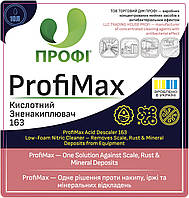 ПРОФІ 163 | Кислотний малопінний очищувач на азотній кислоті – видаляє молочний, пивний та винний камінь