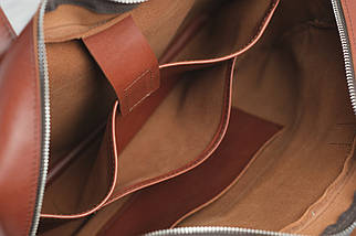 Чоловіча сумка Крістофер з натуральної шкіри колір Коньяк, фото 5