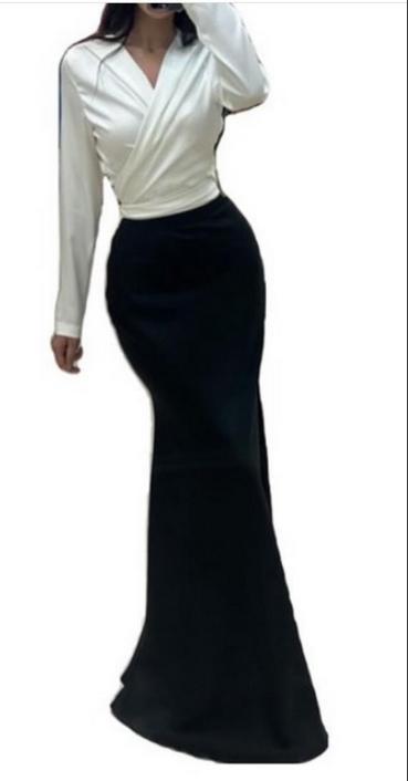 Сукня Дайвінг 58 розмір білий чорний, фото 1