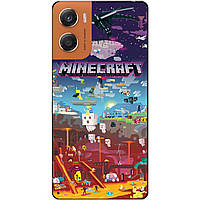 Силіконовий чохол бампер для Motorola Moto G06 гра Minecraft Майнкрафт