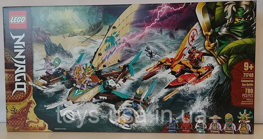 Лего 71748 Lego Ninjago Catamaran Sea Battle Морська битва на катамарані, фото 1