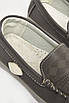 Мокасини дитячі для хлопчика темно-сірого кольору 209455T Безкоштовна доставка, фото 4