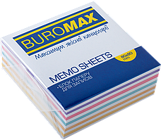 Блок паперу для записів (80х80х30мм, склеєний) Buromax Зебра BM.2252