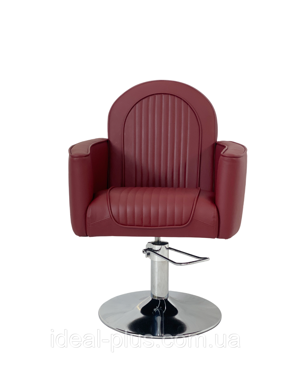 Крісло клієнта для салону краси Vincent з гідравлікою на дисковій базі хром VM881_Fly 2223, фото 1