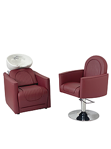 Комплект меблів 2в1 VINCENT Fly2223 для перукарень салонів краси: мийка для голови + крісло перукарське