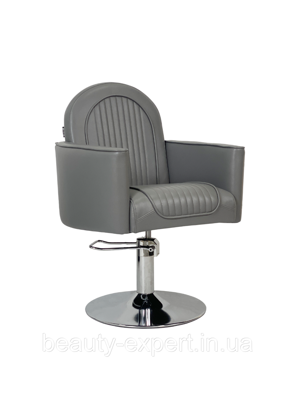 Стильне гідравлічне перукарське крісло Vincent Smoky Clouds на хромованій дисковій базі VM881, фото 1