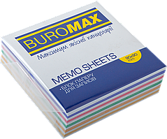 Блок паперу для записів (90х90х30мм, склеєний) Buromax Зебра BM.2256