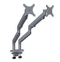 Тримач для ДВУХ моніторів AOKE AK-MA02D Dual Monitor Arm Темно-сірий NEW