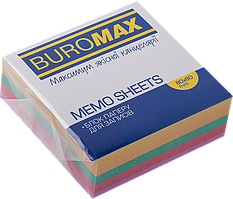 Блок паперу для записів (80х80х30мм, не склеєний) Buromax Декор BM.2273