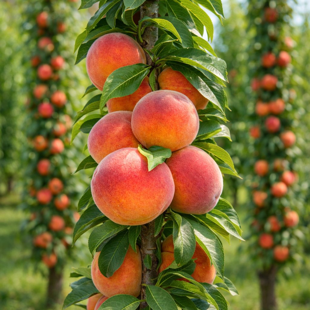 Саджанці Персика Сувенір - колоновидний, середній, великоплідний, фото 1