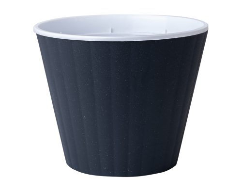 Вазон Ібіс подвійний граніт-білий 13*11