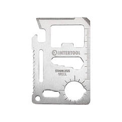 Картка мультитул, 11 в 1 INTERTOOL HT-0589