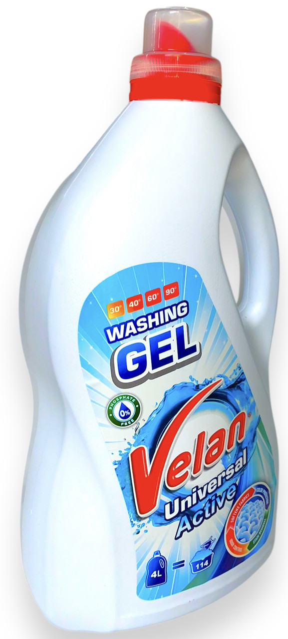 Гель для прання Velan Universal Active 4л, фото 1