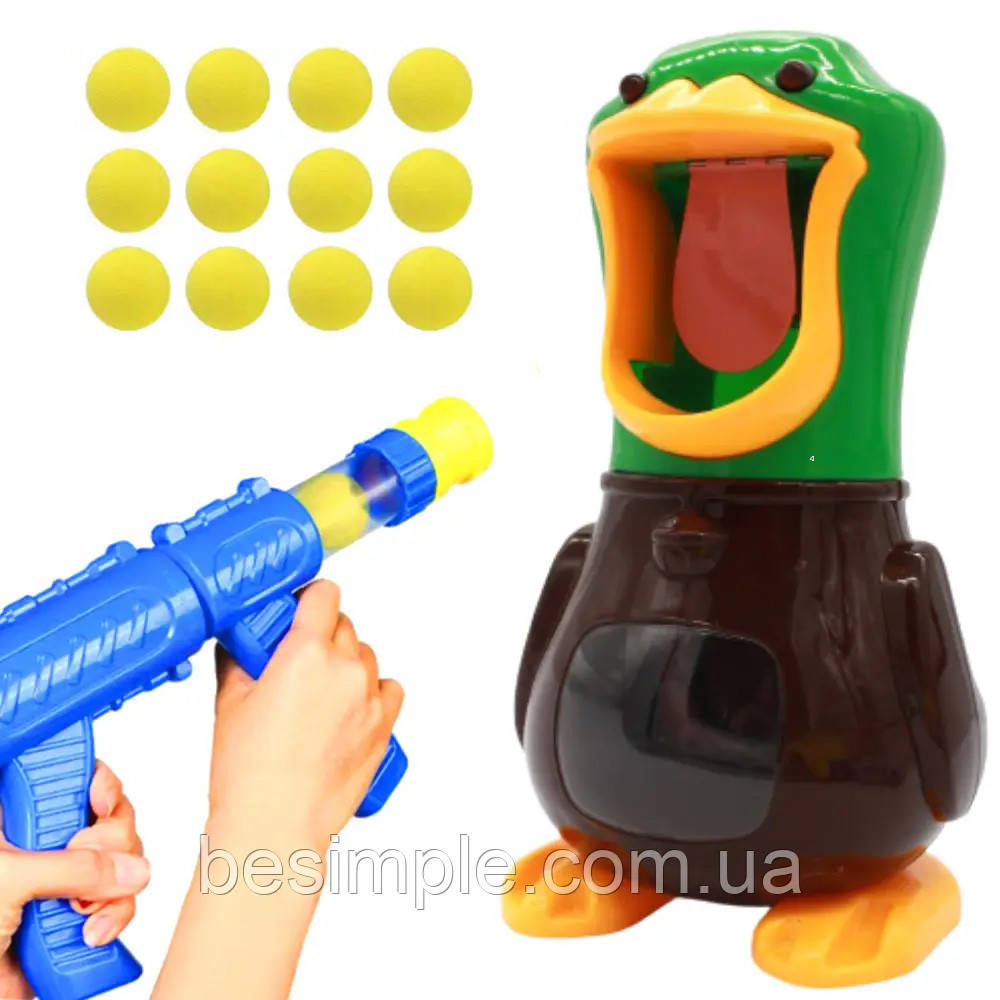 Іграшковий пістолет для стрільби по качці Duck Shooting, на батарейках / Інтерактивний іграшковий набір, фото 1