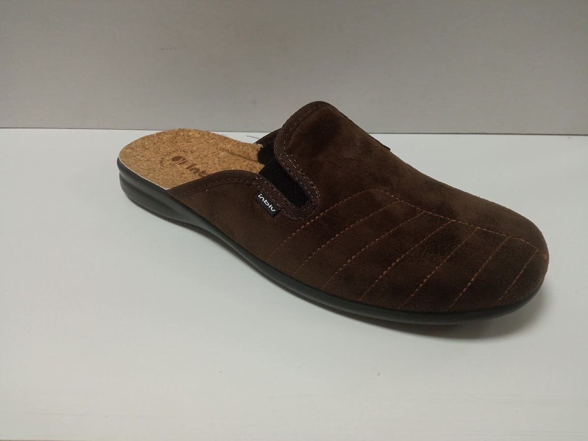 Чоловічі домашні капці Inblu — зручні, теплі та практичні для щоденного комфорту колір Коричневий, фото 1