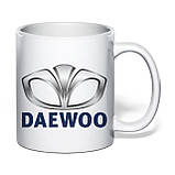 Чашка з друком "Daewoo Lanos" 330 мл (колір білий) (36042), фото 2
