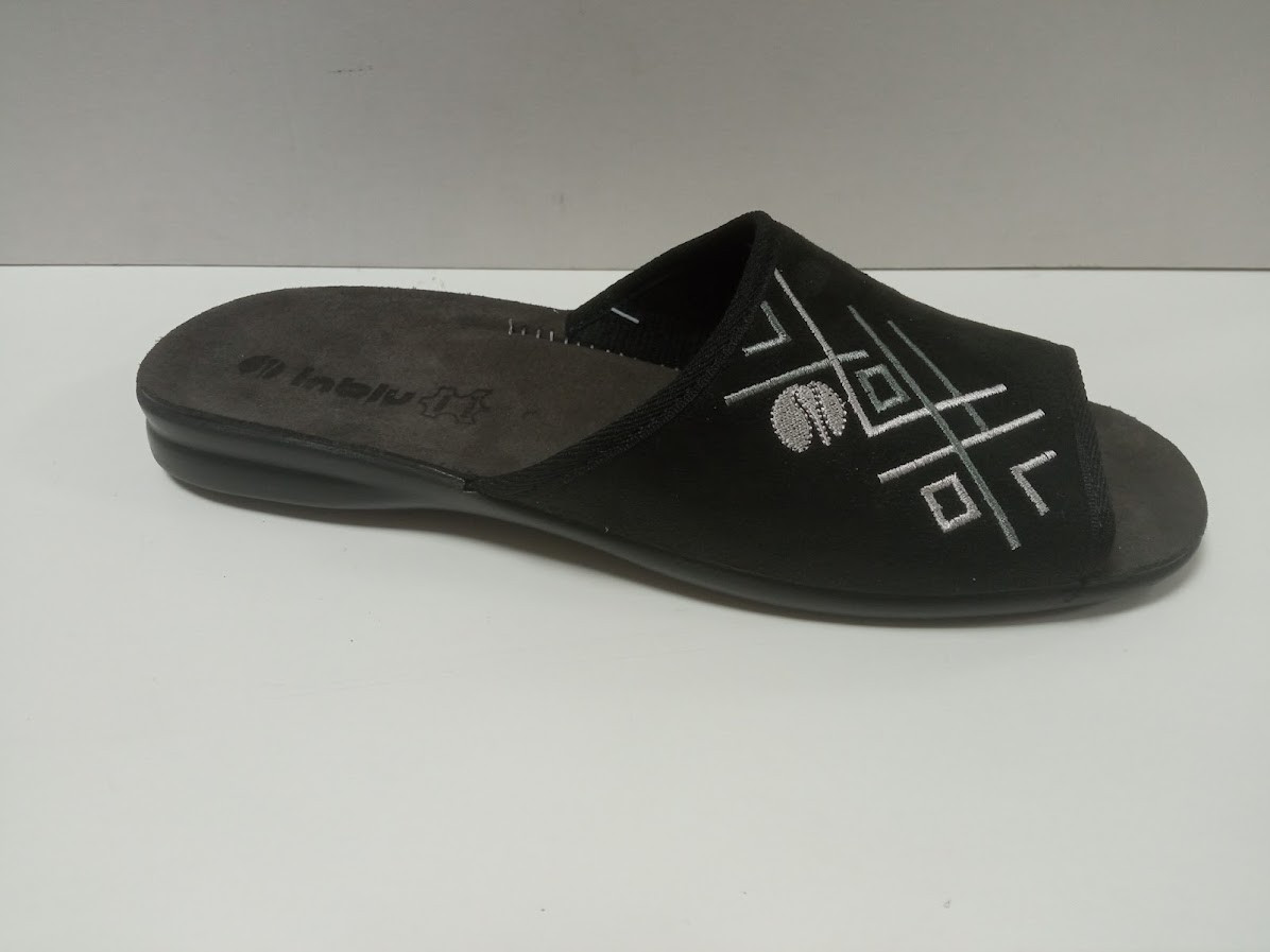 Чоловічі домашні капці Inblu — зручні, теплі та практичні для щоденного комфорту колір Чорний, фото 1