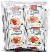 Чай Qualitea КАРКАДЕ З ІМБИРЕМ 100 пакетиків по 2г (Qualitea Karkade + Ginger)