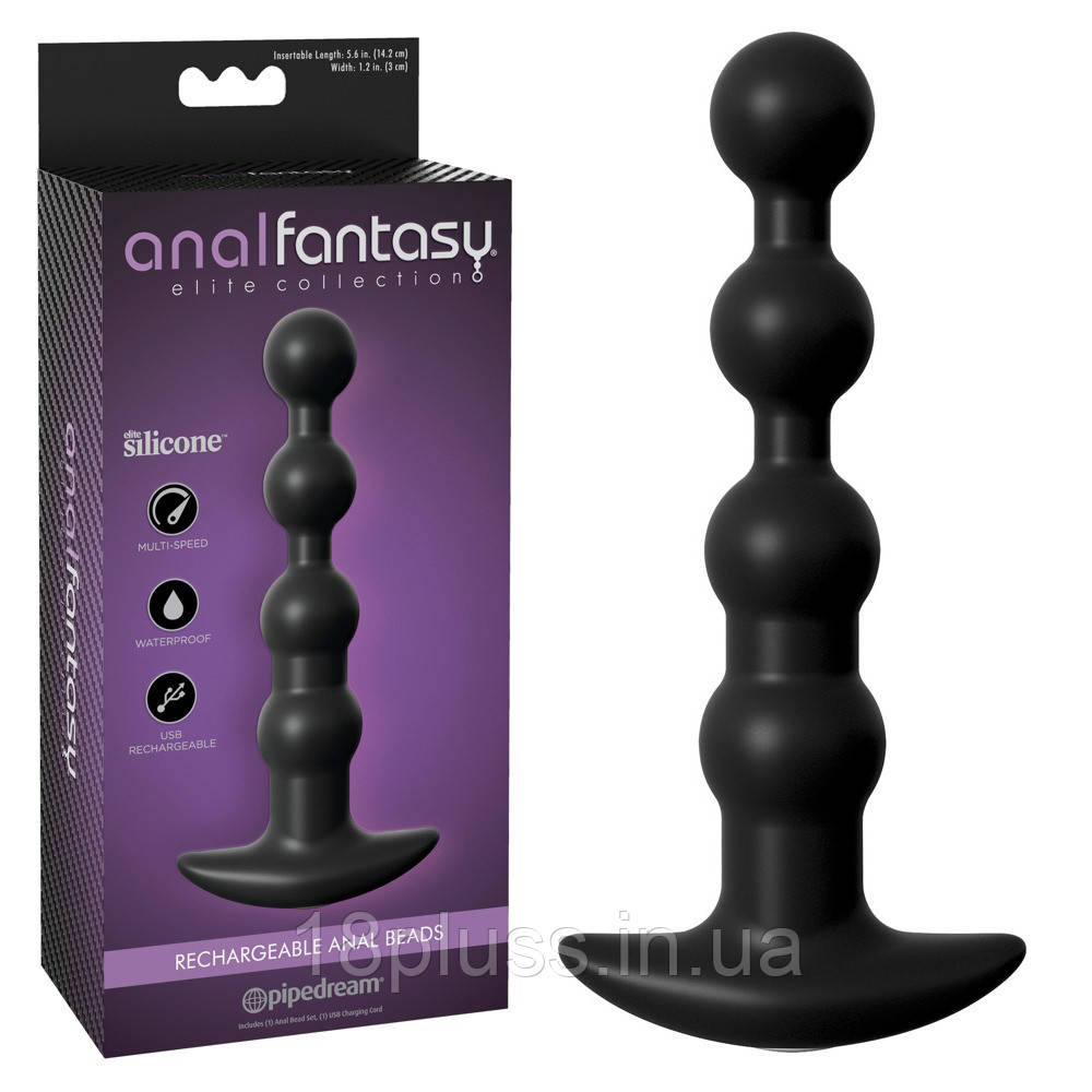 Вібруючі анальні кульки з 7 режимами стимуляції Anal Fantasy Rechargeable Anal Beads, фото 1