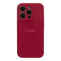 Чохол Silicone Case Full Size with Frame для iPhone 16 Pro Колір 37.Rose Red brooklyn