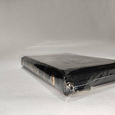 Укр. Біблія Сучасний переклад Турконяк Друге видання середнього формату (чорна, глянець, шкірзам, індекси, блискавка, 15х21), фото 3
