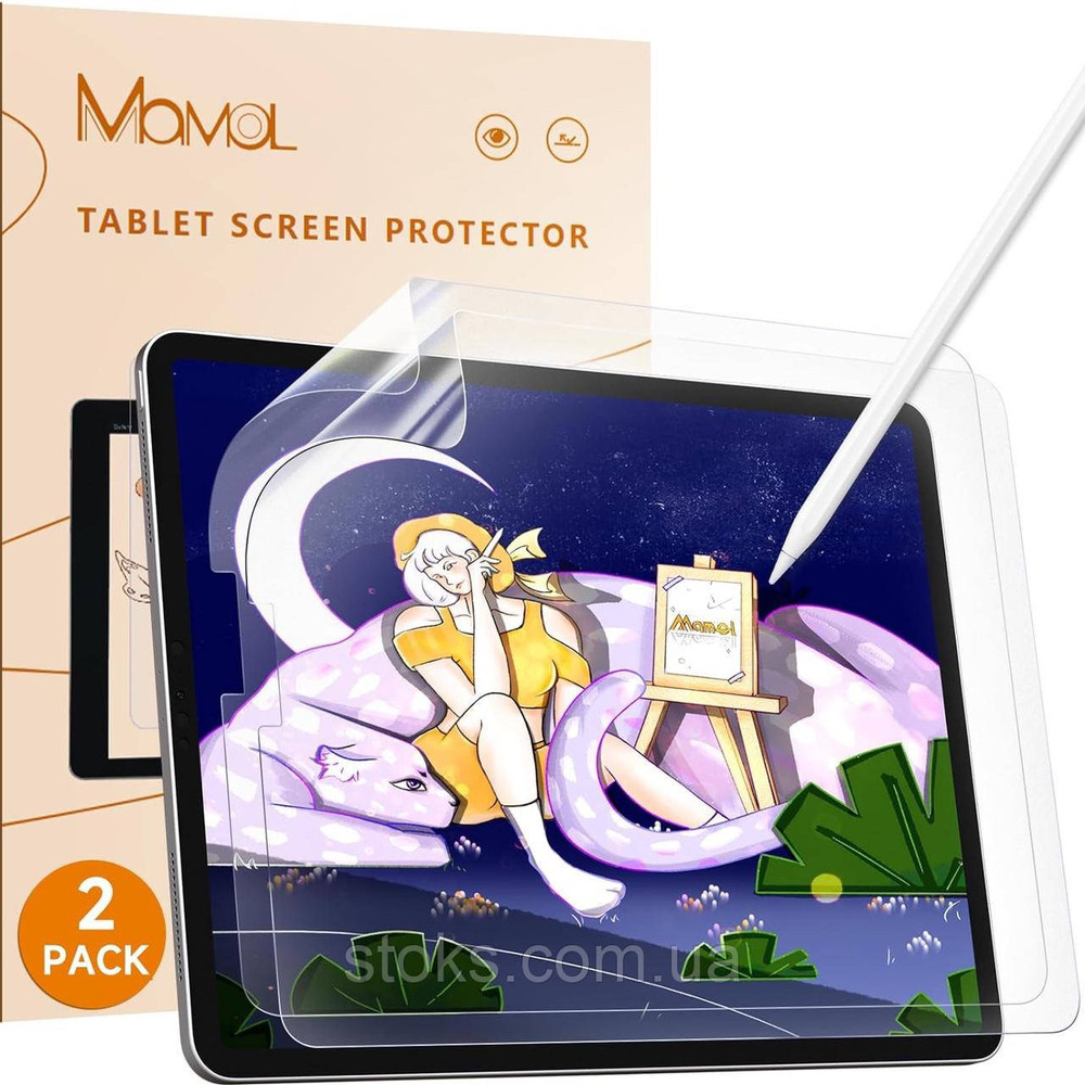Захисна плівка Mamol для iPad 10.9 2022, 2 шт, PET, paper-like, антиблікова, фото 1