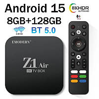 Смарт ТВ приставка Smart TV Box Z1 Air Android 15, 8gb+128g, Allwinner H313 Quad Core, 4G 5G Dual WiFi HD 8K 4K