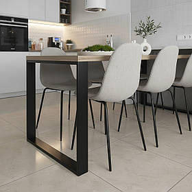 Опора для столу з металу 600×70 мм, H 730 мм 1 шт Чорний