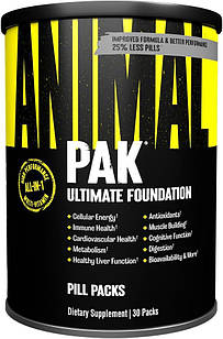 Universal Nutrition Animal Pak 30 пакетів Анімал Пак юніверс
