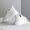 Шикарні універсальні білі кросівки натуральна шкіра флотар, фото 3