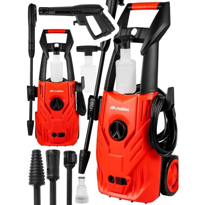 Мийка високого тиску Maltec M2.1400 (150 Барів, 1400 Вт, алюмінієва помпа, Польща), фото 1
