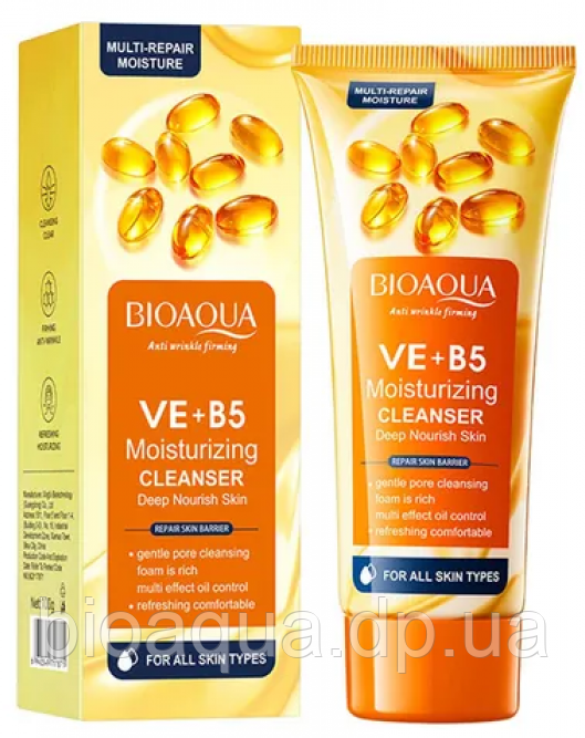 Гель для вмивання  з вітаміном Е та В 5 BIOAQUA Vitamin E + B5 Multi-Effets,  100 грам