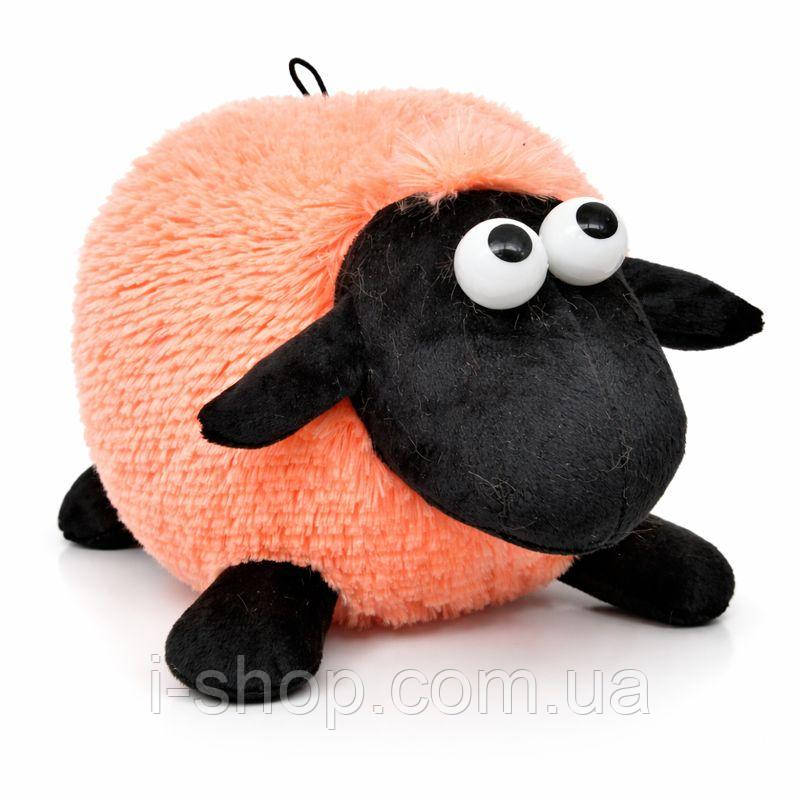 М'яка іграшка баранчик для дітей Баранчик Іванчик оранжевий 25х20 см пухнаста іграшка Dreamtoys, фото 1