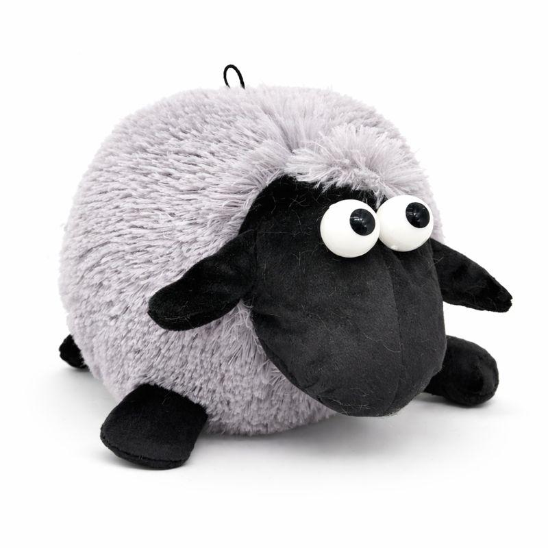 М'яка іграшка баранчик для сну та відпочинку іграшка для дітей Баранчик Іванчик сірий 25х20 см Dreamtoys, фото 1