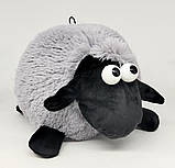М'яка іграшка баранчик для сну та відпочинку іграшка для дітей Баранчик Іванчик сірий 25х20 см Dreamtoys, фото 3
