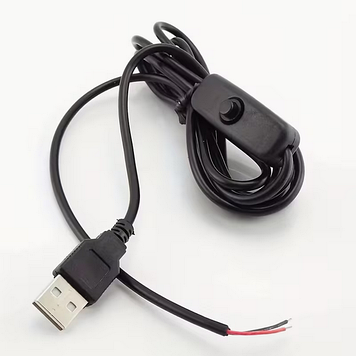 USB кабель з перемикачем USB 2.0a + 2-жильний USB-501BS 1м