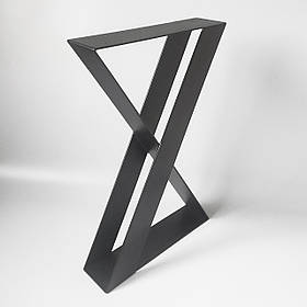 Опора для столу з металу 500×108 мм, H 730 мм 1 шт Чорний