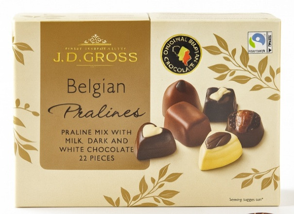 Цукерки J. D. Gross бельгійське праліне 360 г, фото 1