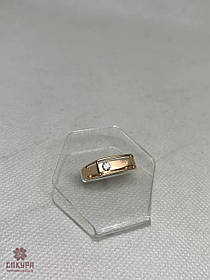 Золотий Перстень зі вставкою цирконій