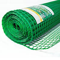 Сітка 30*30 пластикова 1.5х20 м (зелена) квадрат сітка садова