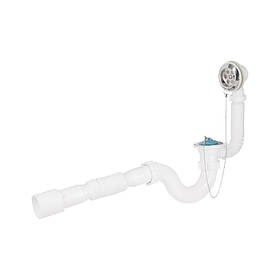 Сифон для ванни Lidz (WHI) 60 03 V001 00 прямоточний (вихід 50 мм)