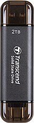 SSD накопичувач Transcend ESD310C 2TB, USB Type C/A Gray (TS2TESD310C) (6900652)