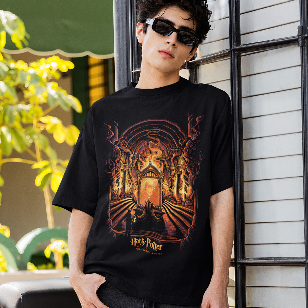 Футболка унісекс Harry Potter (And The Sorcerers Stone) S чорний, фото 1
