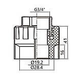 Муфта PPR Thermo Alliance 20х3/4" ВР, фото 2