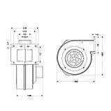 Вентилятор Thermo Alliance TA120 XX для котла до 40 кВт, 63 Вт, 255 м. куб., фото 2