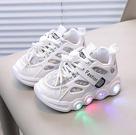 Яскраві дитячі кросівки з LED-підсвіткою підошви, 21 - 25