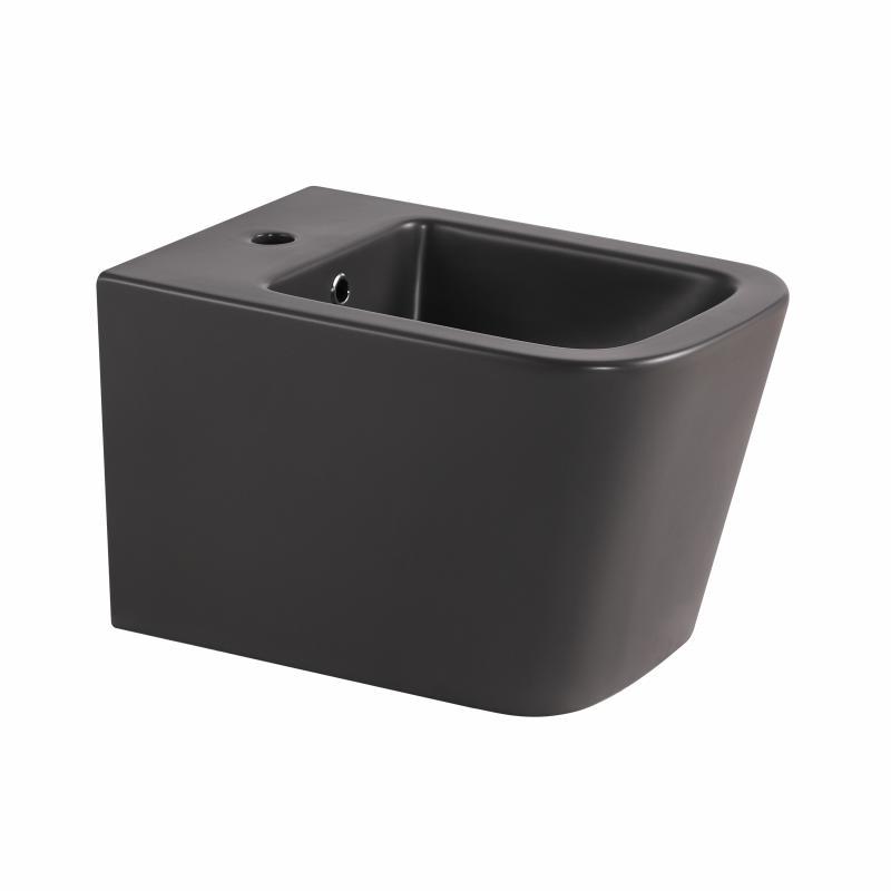 Біде підвісне Qtap Tern 520x350x330 мм, Anthracite QT17551303GAN, фото 1