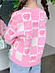 Кофта для дівчинки на ґудзиках рожева, фото 2