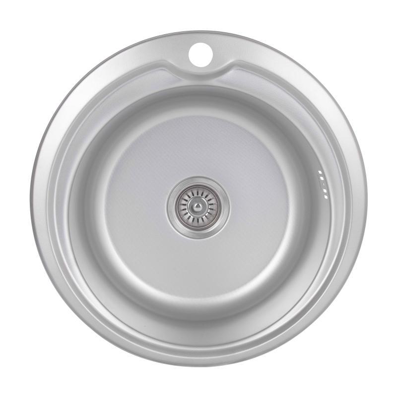 Кухонна мійка Brinex 510-D 0,8 мм Micro Decor (BRIN510MDEC08), фото 1